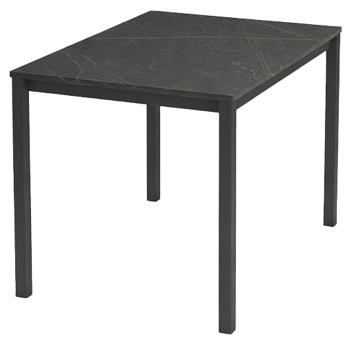 Table snack - plateau marbre noir 2